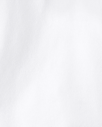 Toddler Girls Uniform Ruffle Soft Stretch Pique Polo