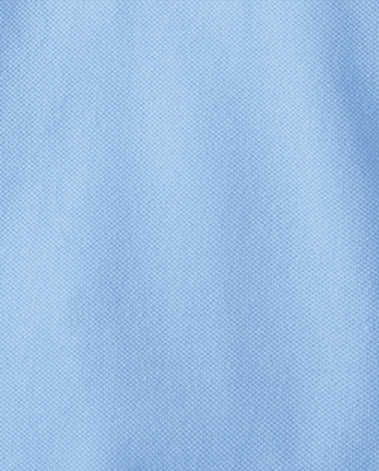 Polo de piqué con volantes de uniforme para niñas pequeñas - DAYBREAK