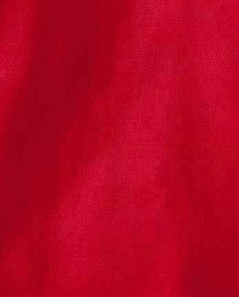 Toddler Girls Uniform Ruffle Soft Stretch Pique Polo