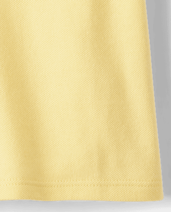 Toddler Girls Uniform Ruffle Soft Stretch Pique Polo