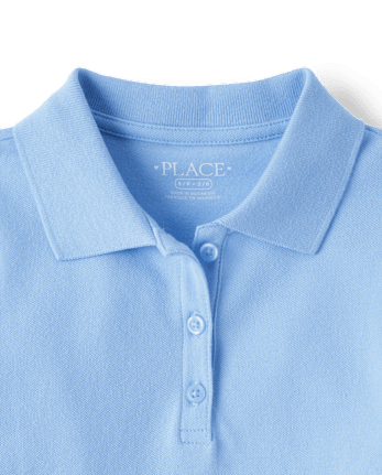 Girls Uniform Soft Stretch Pique Polo