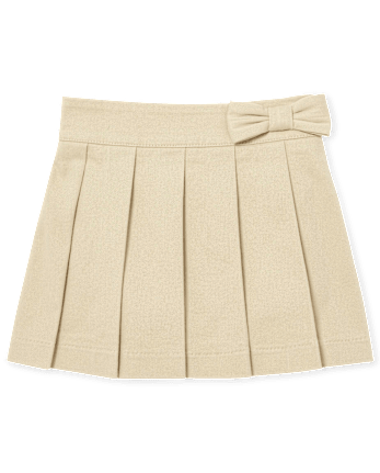 Toddler Girls Uniform Bow Pleated Skort