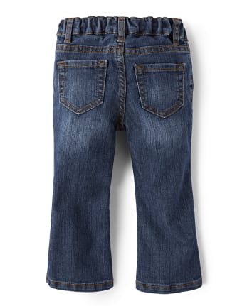 Baby And Toddler Girls Basic Bootcut Jeans