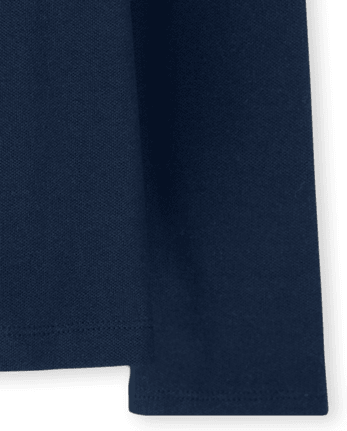 Girls Uniform Ruffle Soft Stretch Pique Polo