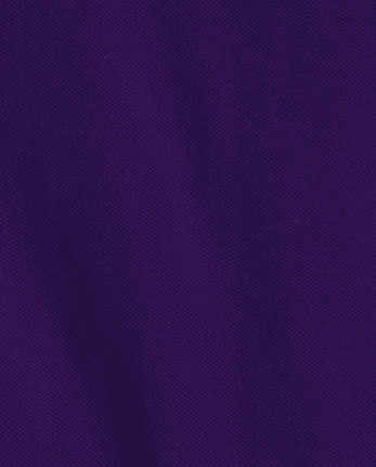 Polo de piqué con volantes de uniforme para niñas - REGAL VIOLET