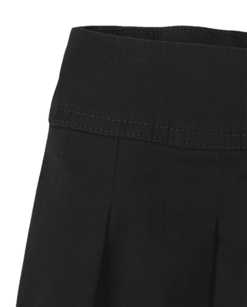 Girls Uniform Stretch Pleated Skort - Slim