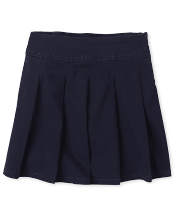 Girls Uniform Stretch Pleated Skort - Slim - TIDAL