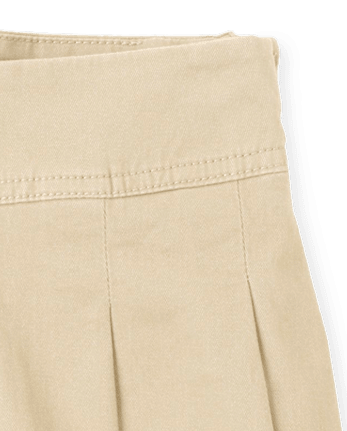 Falda pantalón plisada de uniforme para niñas