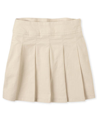 Jupe-short plissée extensible pour uniforme fille