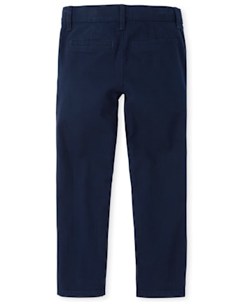 Girls Uniform Stretch Bootcut Chino Pants - Plus