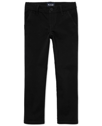 Girls Uniform Stretch Skinny Chino Pants - Plus