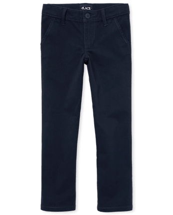 Girls Uniform Stretch Skinny Chino Pants - Plus