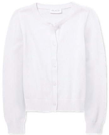 Girls Cardigan - WHITE