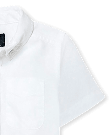 Chemise Oxford boutonnée uniforme pour bébé et tout-petit garçon - WHITE