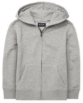 Sweat à capuche zippé uniforme pour garçon