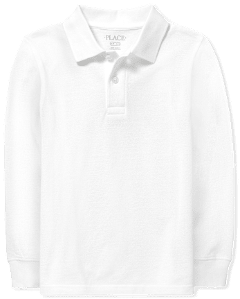 Boys Uniform Soft Pique Polo - WHITE