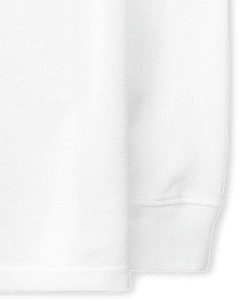 Boys Uniform Soft Pique Polo - WHITE