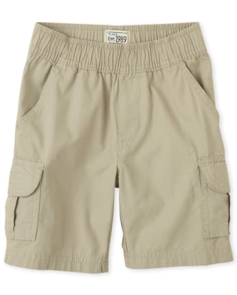 Boys Woven Pull On Cargo Shorts