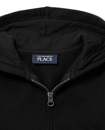 Sudadera con capucha y cremallera de uniforme para niños pequeños