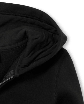 Sudadera con capucha y cremallera de uniforme para niños pequeños