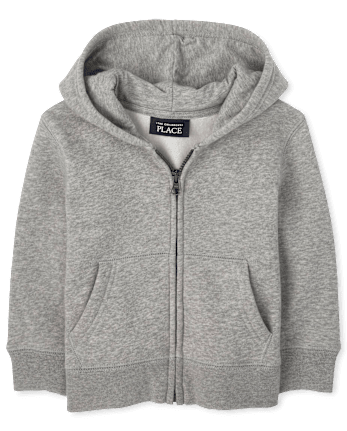 Baby and Toddler Active Long Sleeve Zip Up Hoodie GRAY The Children s Place