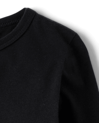 Camiseta básica con capas de uniforme para bebés y niños pequeños