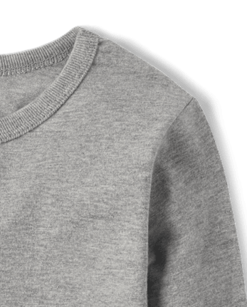 Camiseta básica con capas de uniforme para bebés y niños pequeños