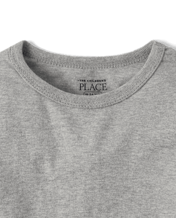 Camiseta básica con capas de uniforme para bebés y niños pequeños