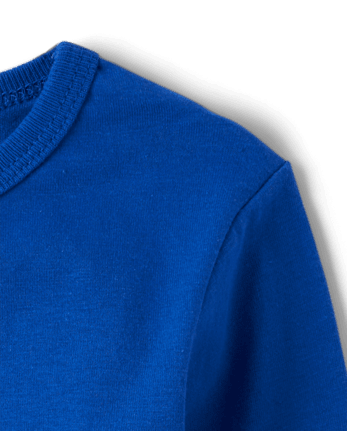 Camiseta básica con capas de uniforme para bebés y niños pequeños