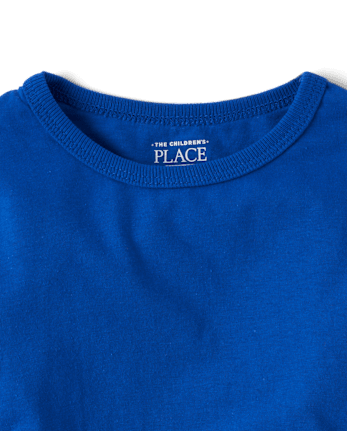 Camiseta básica con capas de uniforme para bebés y niños pequeños