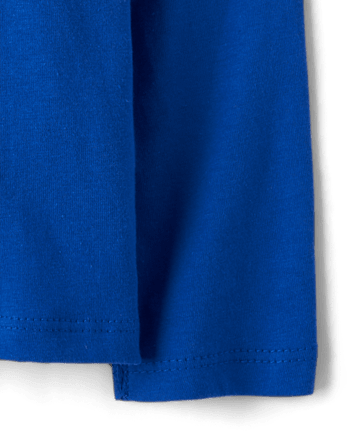 Camiseta básica con capas de uniforme para bebés y niños pequeños