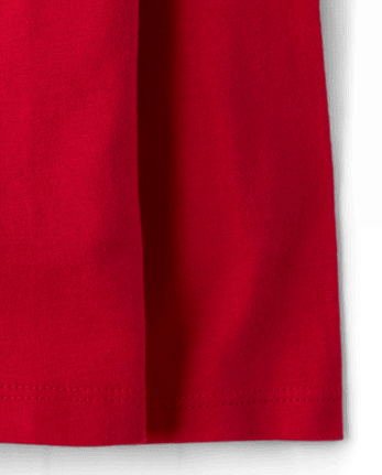 Camiseta básica con capas de uniforme para bebés y niños pequeños