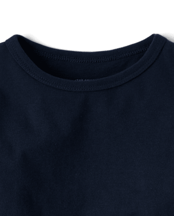 Camiseta básica con capas de uniforme para bebés y niños pequeños