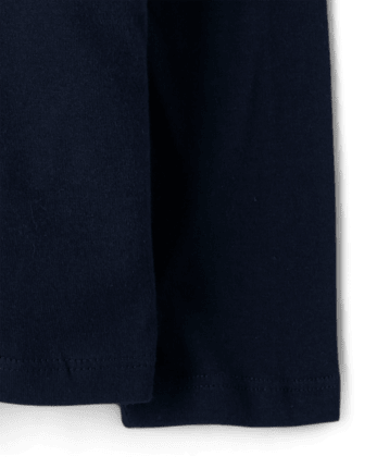 Camiseta básica con capas de uniforme para bebés y niños pequeños