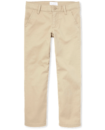 Pantalones chinos ajustados de uniforme para niñas
