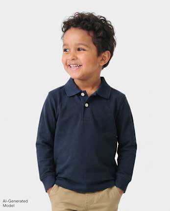 Baby And Toddler Boys Uniform Soft Pique Polo - NAUTICO