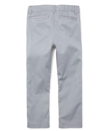 Pantalones chinos ajustados de uniforme para niños