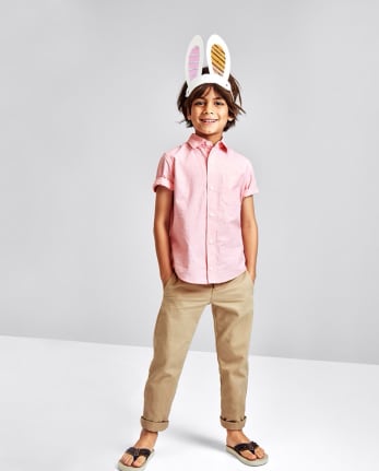 Kids white chinos clearance
