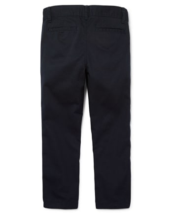 Pantalones chinos ajustados de uniforme para niños