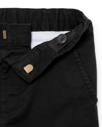 Pantalones chinos ajustados de uniforme para bebés y niños pequeños
