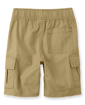 Short cargo garçon en tissu ripstop à enfiler