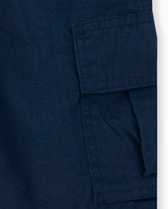 Short cargo garçon en tissu ripstop à enfiler