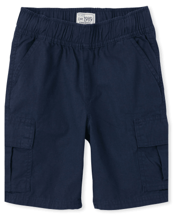 Pantalones cortos tipo cargo de uniforme para niños