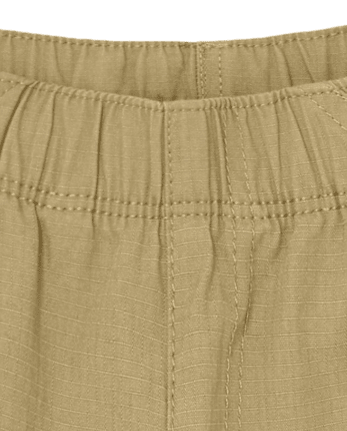 Short cargo à enfiler uniforme pour bébé et tout-petit garçon