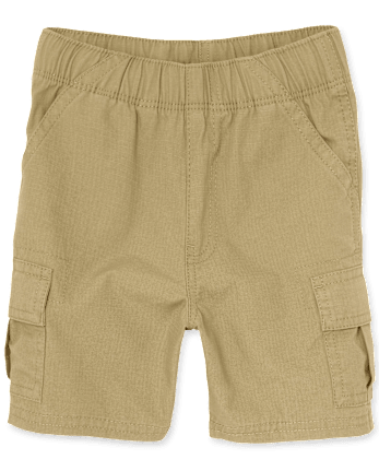 Shorts cargo sin cierres para niños pequeños