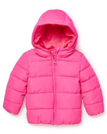 Toddler Girls Hooded Lightweight Puffer Jacket