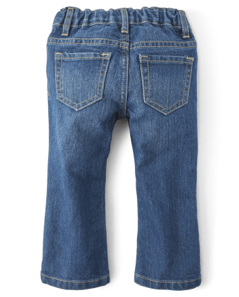 Jeans bootcut básicos para bebés y niñas pequeñas