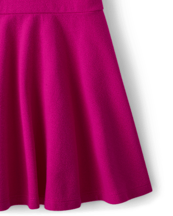 Vestido tipo polo de piqué de uniforme para niñas