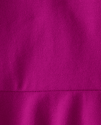 Vestido tipo polo de piqué de uniforme para niñas