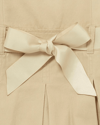 Jersey con cinturón de uniforme para niñas